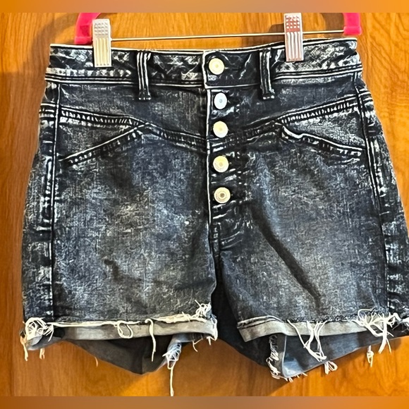 American Eagle Denim Shorts Size 0 - Picture 9 of 13